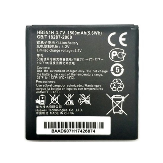 Bateria Huawei Y330/U8730/G300/U8680/U8815/U8818/U8812/M660HB5N1H  HB5N1H 1500mAh